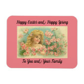 Happy Paasmeisje Magnet Magneet (Horizontaal)