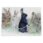 Happy Paasmooie konijnen Groot Cadeauzakje (Voorkant)