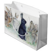 Happy Paasmooie konijnen Groot Cadeauzakje (Achterkant Gekanteld)