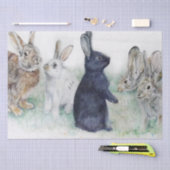 Happy Paasmooie konijnen Tissuepapier (Craft)