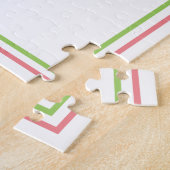 Happy Paasroze geglaasde gesneden ham-poetsmachine Legpuzzel (Zijkant)