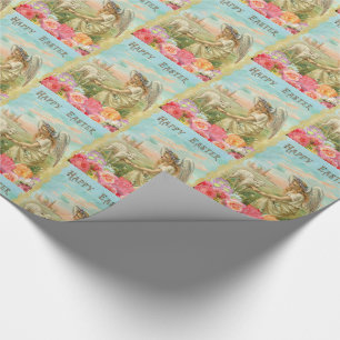 Happy Paast  Angel en Lamb Gift Wrap Cadeaupapier