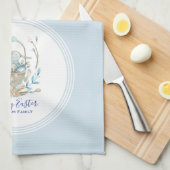 Happy Paast Bunny Basket Theedoek (Quarter Fold)