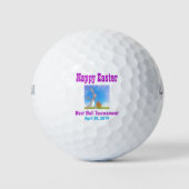 Happy Paast Bunny Cute Tournament Ouing Golfballen (Voorkant)