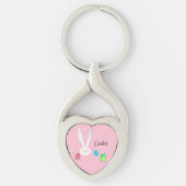 Happy Paast Bunny Easter Eggs Hunt Party Sleutelhanger (Voorkant)