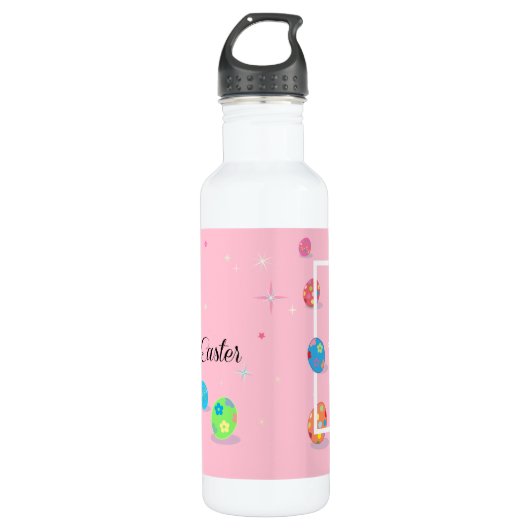 Happy Paast Bunny Easter Eggs Hunt Party Waterfles (Voorkant)