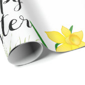 Happy Paast Bunny en Holiday Basket Cadeaupapier (Rol Hoek)