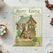  Happy Paast Bunny House Spring Briefkaart