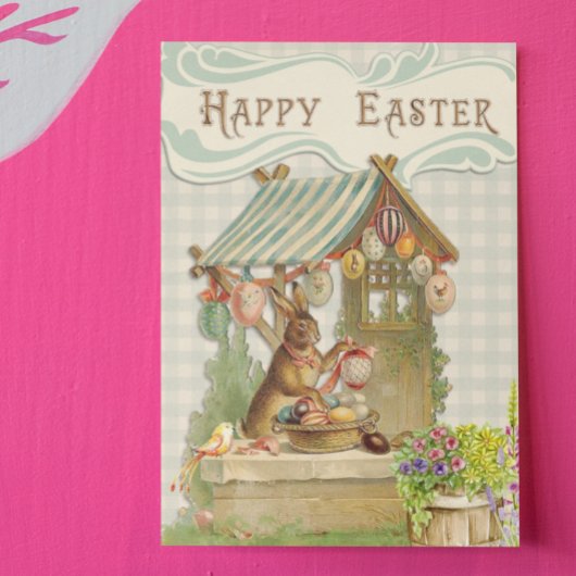  Happy Paast Bunny House Spring Briefkaart