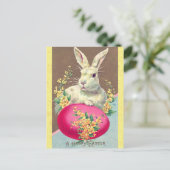  Happy Paast Bunny Rabbit Egg Briefkaart (Staand voorkant)