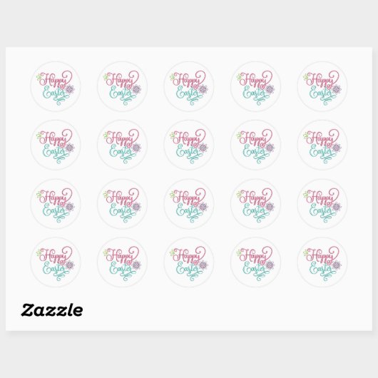 Happy Paast Classic Round Sticker (Vel)