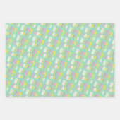 Happy Paast Colorful Modern Stripes Pastel Gift Inpakpapier Vel (Voorkant 2)