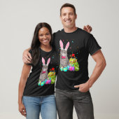 Happy Paast Cute Bunny Cat Eggs Basket Mannen Vrou T-shirt (Unisex)
