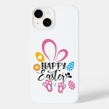 Happy Paast Cute Bunny met paaseieren