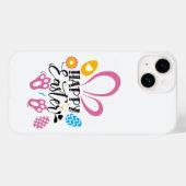 Happy Paast Cute Bunny met paaseieren Case-Mate iPhone Case (Achterkant (horizontaal))