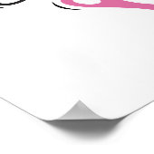 Happy Paast Cute Bunny met paaseieren Poster (Hoek)