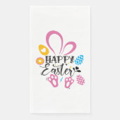 Happy Paast Cute Bunny met paaseieren Servet (Voorkant)