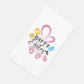 Happy Paast Cute Bunny met paaseieren Servet (Hoek)