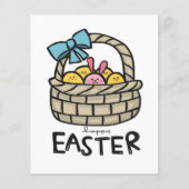 Happy Paast Cute Eggs-mandje | Rabbit Bunny Eggs Flyer (Voorkant)
