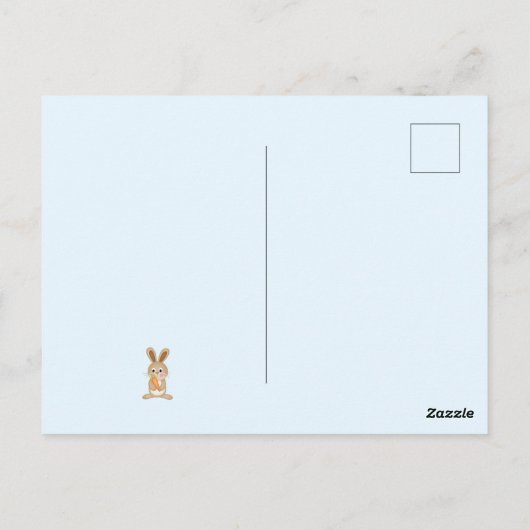 Happy Paast Cute Farm Animals Briefkaart (Achterkant)