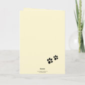 Happy Paast Cute Kitten Wenskaart Kaart (Achterkant)