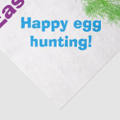 Happy Paast Cute Yellow Blue Chick Greing Tissuepapier (Detail)