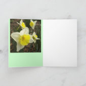 Happy Paast Daffodils Kaart (Binnen)