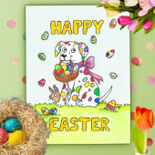 Happy Paast Dalmatian Briefkaart