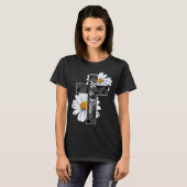 Happy Paast Day Is Jezus Christelijk Kruis T-shirt (Voorkant volledig)