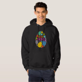 Happy Paast Denmark God Paske Danish Chocolate Eg Hoodie (Voorkant volledig)
