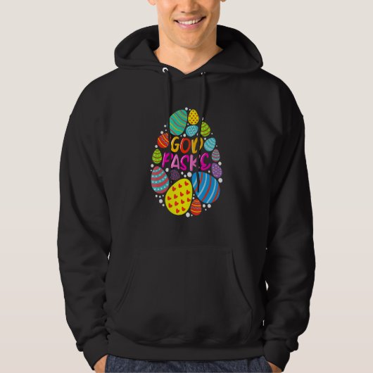 Happy Paast Denmark God Paske Danish Chocolate Eg Hoodie (Voorkant)