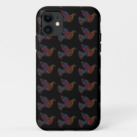 Happy Paast Dove Greep Text Case-Mate iPhone Case (Achterkant)