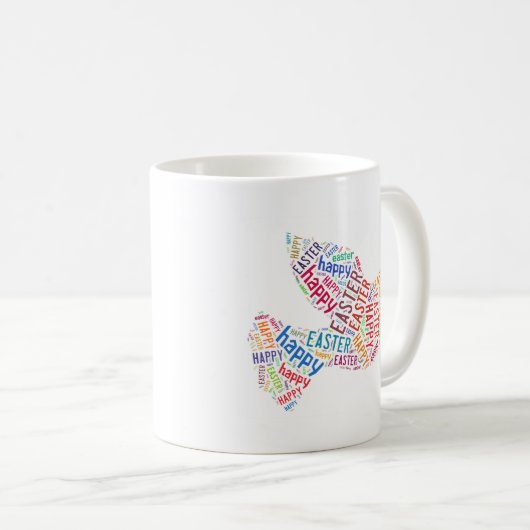 Happy Paast Dove Greep Text Koffiemok (Voorkant rechts)