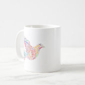 Happy Paast Dove Greep Text Koffiemok (Voorkant links)