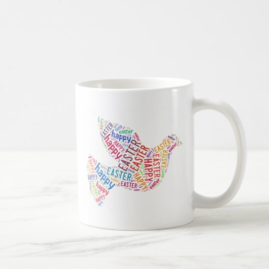 Happy Paast Dove Greep Text Koffiemok (Rechts)