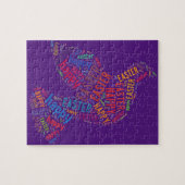 Happy Paast Dove Greep Text Legpuzzel (Horizontaal)