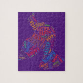 Happy Paast Dove Greep Text Legpuzzel (Verticaal)