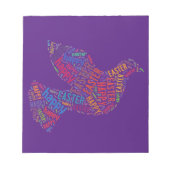 Happy Paast Dove Greep Text Notitieblok (Voorkant)