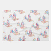 Happy Paast Dove Greep Text Theedoek (Horizontaal)