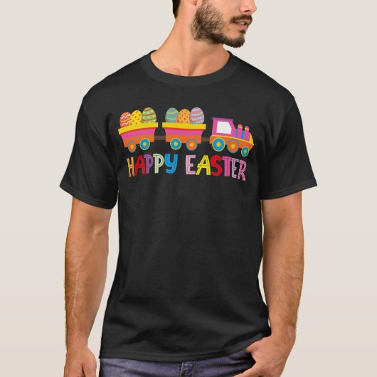 Happy Paast Eggs Train Gift T-shirt (Voorkant)
