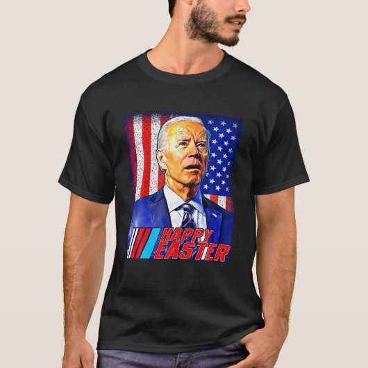 Happy Paast Funny Joe Biden 4 juli Mannen vrouwen T-shirt (Voorkant)
