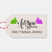 Happy Paast Gift-Labels Cadeaulabel (Achterkant Horizontaal)