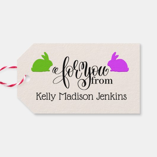 Happy Paast Gift-Labels Cadeaulabel (Achterkant Horizontaal)