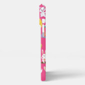 Happy Paast, grappige Bunny wil en kleurrijk iPhone Hoesje (Linkerkant)