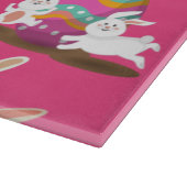 Happy Paast, grappige Bunny wil en kleurrijk Snijplank (Hoek)