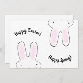Happy Paast Happy Spring leuk konijntje grappig (Voorkant / Achterkant)