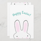 Happy Paast Happy Spring leuke paashaas grappig Feestdagenkaart (Voorkant / Achterkant)