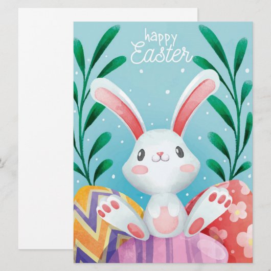 Happy Paast Holiday-kaart Feestdagenkaart (Voorkant / Achterkant)