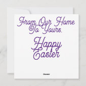 Happy Paast Holiday-kaart Feestdagenkaart (Achterkant)