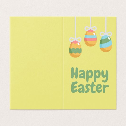 Happy Paast Pack van 25 Mini Kaarten (Buitenkant ongevouwen)